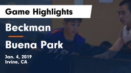Beckman  vs Buena Park  Game Highlights - Jan. 4, 2019