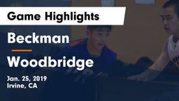 Beckman  vs Woodbridge  Game Highlights - Jan. 25, 2019