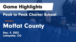 Peak to Peak Charter School vs Moffat County  Game Highlights - Dec. 9, 2023