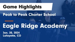 Peak to Peak Charter School vs Eagle Ridge Academy Game Highlights - Jan. 20, 2024