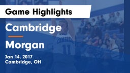Cambridge  vs Morgan  Game Highlights - Jan 14, 2017