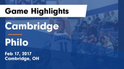 Cambridge  vs Philo  Game Highlights - Feb 17, 2017