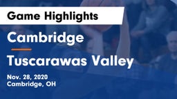 Cambridge  vs Tuscarawas Valley  Game Highlights - Nov. 28, 2020