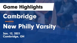 Cambridge  vs New Philly Varsity Game Highlights - Jan. 12, 2021