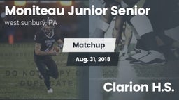 Matchup: moniteau junior vs. Clarion H.S. 2018