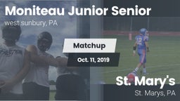 Matchup: moniteau junior vs. St. Mary's  2019