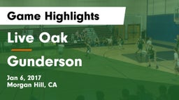 Live Oak  vs Gunderson  Game Highlights - Jan 6, 2017