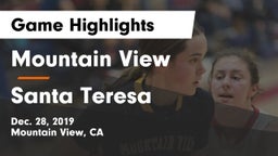 Mountain View  vs Santa Teresa Game Highlights - Dec. 28, 2019