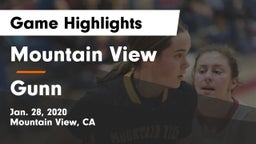 Mountain View  vs Gunn  Game Highlights - Jan. 28, 2020