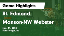 St. Edmond  vs Manson-NW Webster  Game Highlights - Jan. 11, 2024