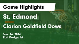 St. Edmond  vs Clarion Goldfield Dows  Game Highlights - Jan. 16, 2024