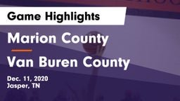 Marion County  vs Van Buren County  Game Highlights - Dec. 11, 2020