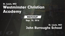 Matchup: Westminster vs. John Burroughs School 2016
