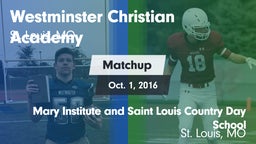 Matchup: Westminster vs. Mary Institute and Saint Louis Country Day School 2016