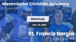Matchup: Westminster vs. St. Francis Borgia  2017