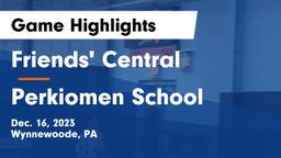 Friends' Central  vs Perkiomen School Game Highlights - Dec. 16, 2023