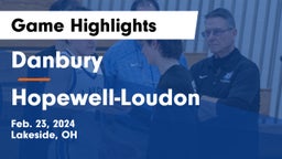 Danbury  vs Hopewell-Loudon  Game Highlights - Feb. 23, 2024