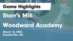 Starr's Mill  vs Woodward Academy Game Highlights - March 16, 2023