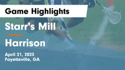 Starr's Mill  vs Harrison  Game Highlights - April 21, 2023