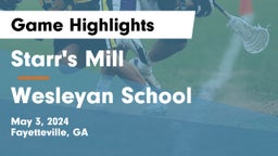 Starr's Mill  vs Wesleyan School Game Highlights - May 3, 2024