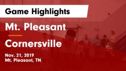 Mt. Pleasant  vs Cornersville  Game Highlights - Nov. 21, 2019