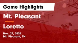 Mt. Pleasant  vs Loretto  Game Highlights - Nov. 27, 2020