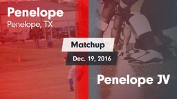 Matchup: Penelope vs. Penelope JV 2016