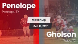 Matchup: Penelope vs. Gholson  2017