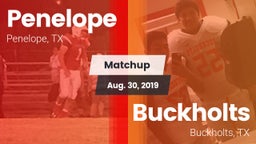 Matchup: Penelope vs. Buckholts  2019
