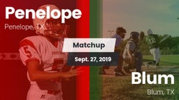 Matchup: Penelope vs. Blum  2019