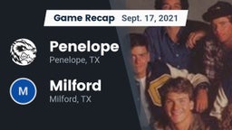 Recap: Penelope  vs. Milford  2021