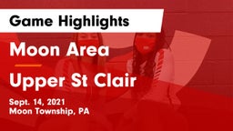Moon Area  vs Upper St Clair Game Highlights - Sept. 14, 2021