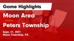Moon Area  vs Peters Township  Game Highlights - Sept. 21, 2021