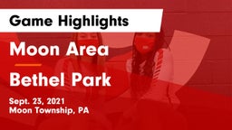 Moon Area  vs Bethel Park  Game Highlights - Sept. 23, 2021