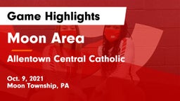 Moon Area  vs Allentown Central Catholic  Game Highlights - Oct. 9, 2021