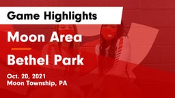 Moon Area  vs Bethel Park  Game Highlights - Oct. 20, 2021