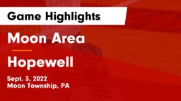 Moon Area  vs Hopewell  Game Highlights - Sept. 3, 2022