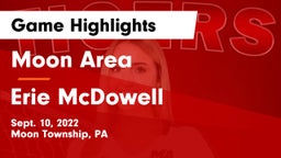 Moon Area  vs Erie McDowell  Game Highlights - Sept. 10, 2022