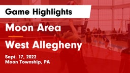 Moon Area  vs West Allegheny  Game Highlights - Sept. 17, 2022