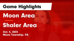 Moon Area  vs Shaler Area  Game Highlights - Oct. 5, 2023