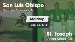Matchup: San Luis Obispo vs. St. Joseph  2016
