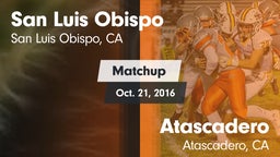 Matchup: San Luis Obispo vs. Atascadero  2016