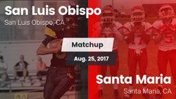 Matchup: San Luis Obispo vs. Santa Maria  2017