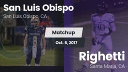 Matchup: San Luis Obispo vs. Righetti  2017