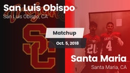 Matchup: San Luis Obispo vs. Santa Maria  2018