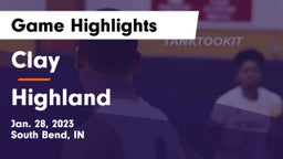 Clay  vs Highland  Game Highlights - Jan. 28, 2023