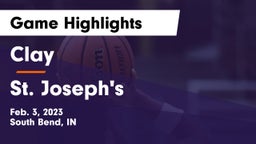 Clay  vs St. Joseph's  Game Highlights - Feb. 3, 2023