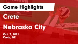 Crete  vs Nebraska City  Game Highlights - Oct. 2, 2021