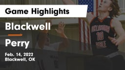 Blackwell  vs Perry  Game Highlights - Feb. 14, 2022