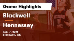 Blackwell  vs Hennessey  Game Highlights - Feb. 7, 2023